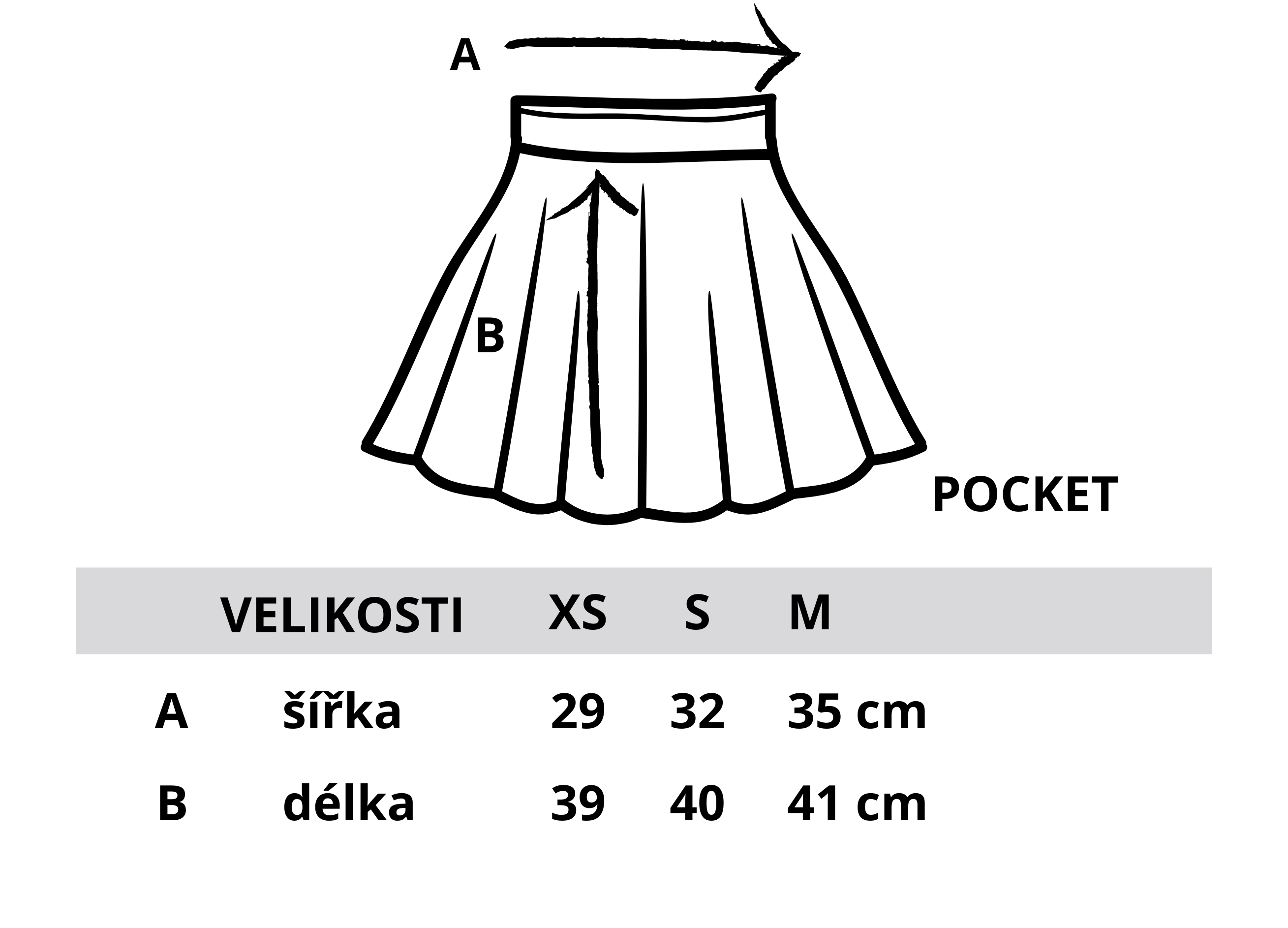 sukně Pocket nové